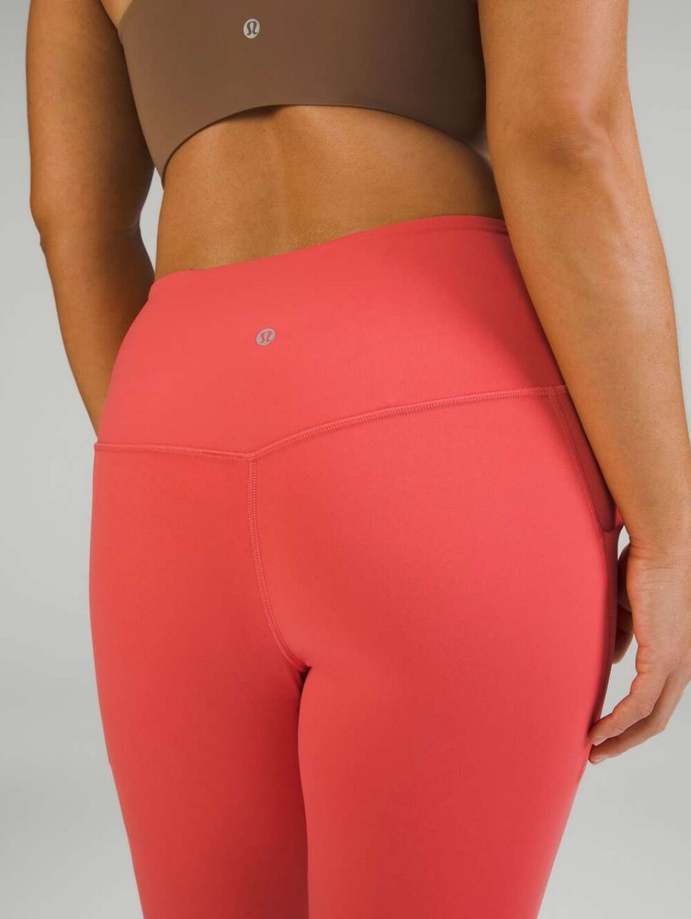 Lululemon Align High-Rise Crop with Pockets 23" Pale Raspberry Double Lined - Picture 5 of 9